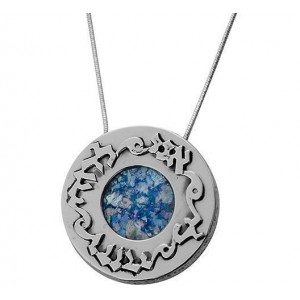 Rafael Jewelry Ani LeDodi Sterling Silver Pendant with Roman Glass Künstler & Marken