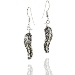 Feather Sterling Silver Earrings by Rafael Jewelry Israeli Jewelry Designers