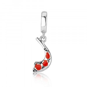 Ram’s Horn in 925 Sterling Silver with Red Enamel Finish
 Default Category