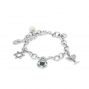 Silver 925 Bracelet with Nano Bible and Cubic Zircon Stone DEALS