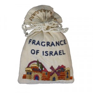 Yair Emanuel Havdalah Spice Bag and Cloves with Jerusalem Design Moderne Judaica