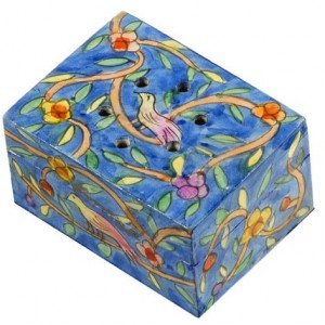 Yair Emanuel Havdalah Spice Box with Oriental Design (Includes Cloves) Judaica
