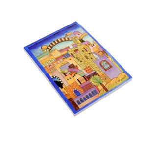 Soft Cover Notepad with a Scene of Jerusalem by Yair Emanuel Moderne Judaica