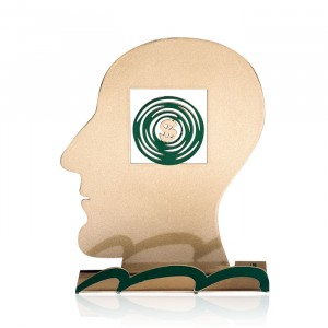 David Gerstein Money Target Head Sculpture Heimdeko