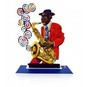 David Gerstein Saxophonist Jazz Club Sculpture Heimdeko