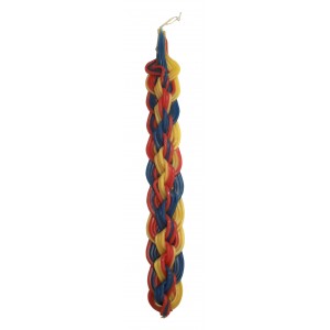 Galilee Style Candles Havdalah Candle with Three Dimensional Braids Jewish Holiday Candles
