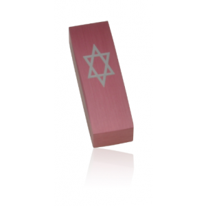Pink Star of David Car Mezuzah by Adi Sidler Moderne Judaica