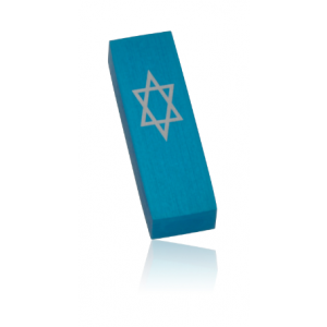 Turquoise Star of David Car Mezuzah by Adi Sidler Davidstern Kollektion