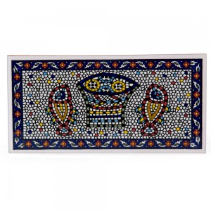 Armenian Ceramic Mosaic Fish Wall Hanging Tile Amulette