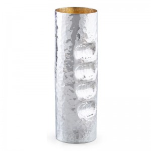 Hammered Sterling Silver Cylinder Netilat Yadayim Washing Cup by Bier Judaica Waschbecher