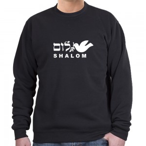 Israel Peace Sweatshirt with Shalom Dove Design (Variety of Colors) Israelische T-Shirts