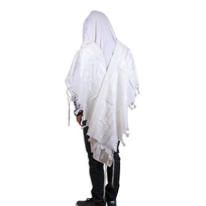 Talitnia White Gilboa Traditional Tallit Traditional Tallit