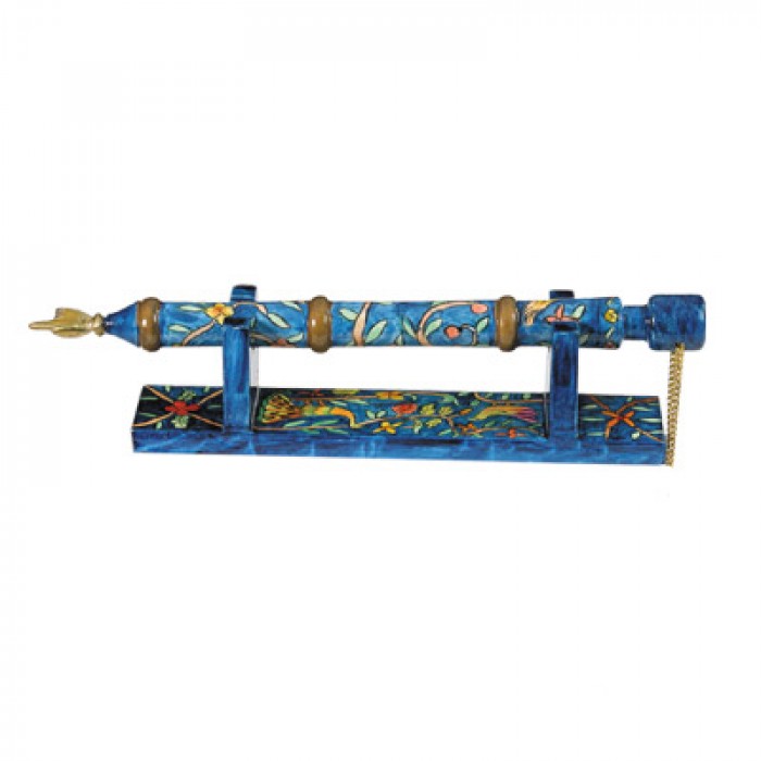 Yair Emanuel Hand-Painted Wood Torah Pointer (Yad) with Middle-Eastern Design