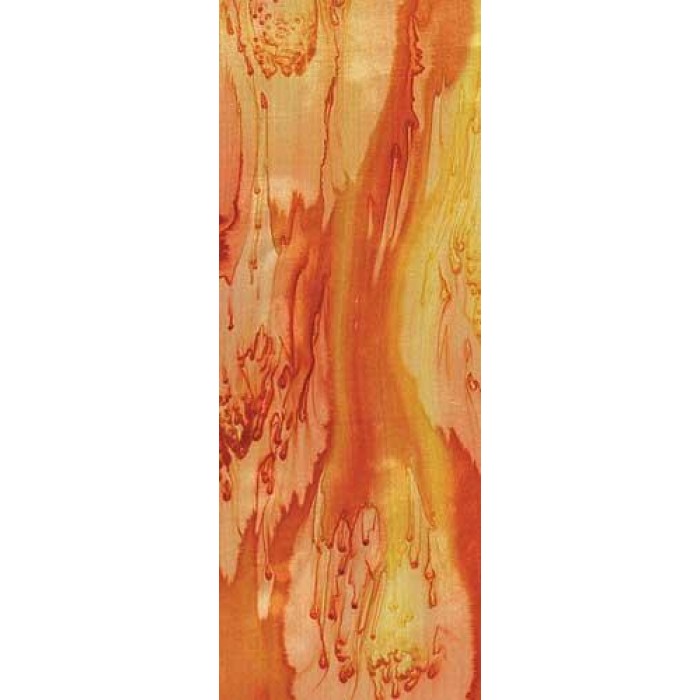 Orange & Gold Silk Scarf by Galilee Silks
