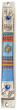 Pewter Mezuzah with Fabric Design of Blue and Star of David Pendant
