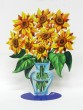 David Gerstein Sunflowers Vase Sculpture