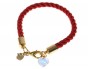Bracelet Rouge avec Cristal Swarovski - Symbole de la Kabbale et Pendentif Hamsa