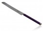 Challah Knife with Purple Handle and Stainless Steel Blade for Shabbat