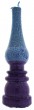 Galilee Style Candles Lamp Havdalah Candle with Blue and Purple Sections