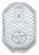 Bris Pillow in White with Hexagon Pattern