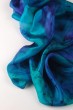 Silk ‘Tichel’ Headscarf in Green, Blue & Turquoise by Galilee Silks