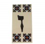 Hebrew Letter Alphabet Tile "Final Nun" in Traditional Font