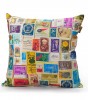 Cushion with Colorful Stamps of Israel Design