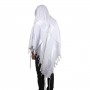 White and Silver Or Tallit